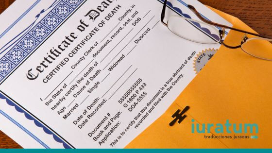 certificado de defunción